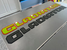 Load image into Gallery viewer, Factory Color Matched Jeep Gladiator Tailgate Badging Kit - Custom Painted- Color Matched To Factory Colors - 2 Piece