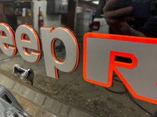 Load image into Gallery viewer, Mojave Jeep Gladiator Tailgate Badging Kit - Custom Painted - Color Matched Gray Center and Mojave Trim - 2 Piece