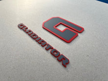 Load image into Gallery viewer, Jeep Gladiator Mojave Fender Badge Kit - Custom Painted - Color Matched Gray Center and Mojave Trim Piece