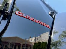 Load image into Gallery viewer, Jeep Gladiator Mojave Fender Badge Kit - Custom Painted - Color Matched Gray Center and Mojave Trim Piece